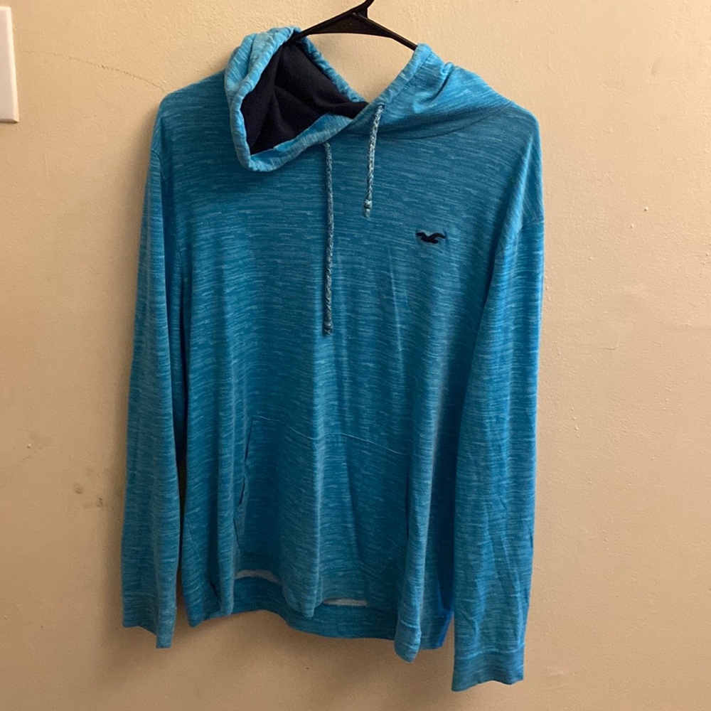 Hollister blue hoodie size large
